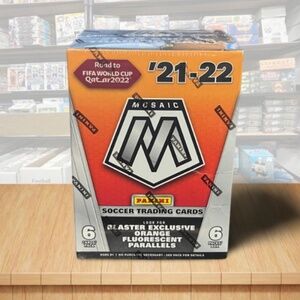 2021-22 Panini Mosaic Road to Fifa Soccer Factory Sealed Box - 6 Packs